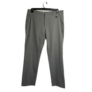 Adidas Golf Pants Men's‎ 37x31 Gray Performance Lightweight Stripes Straight Leg